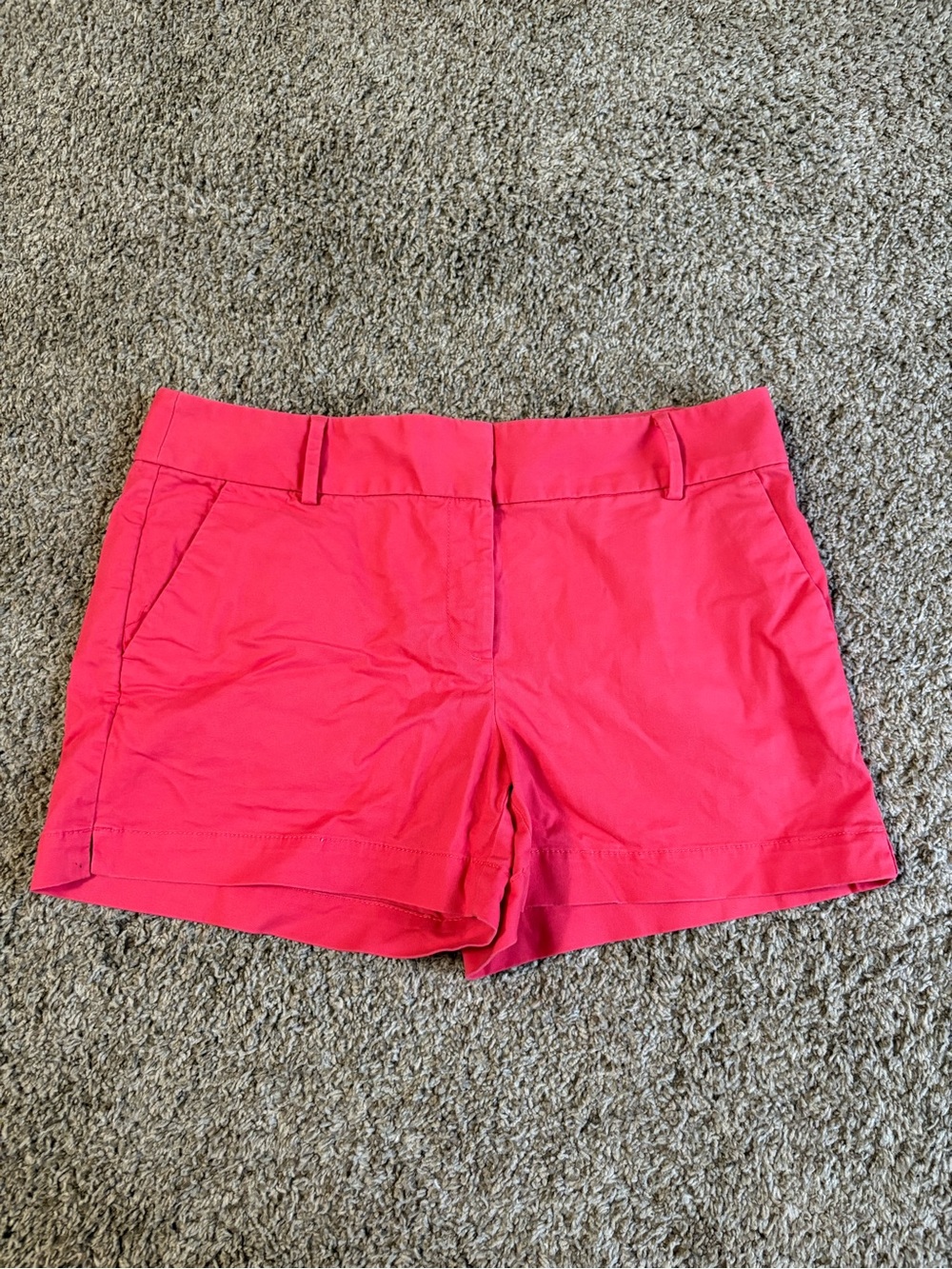 LOFT Hot Pink Cotton Blend Bermuda Shorts
